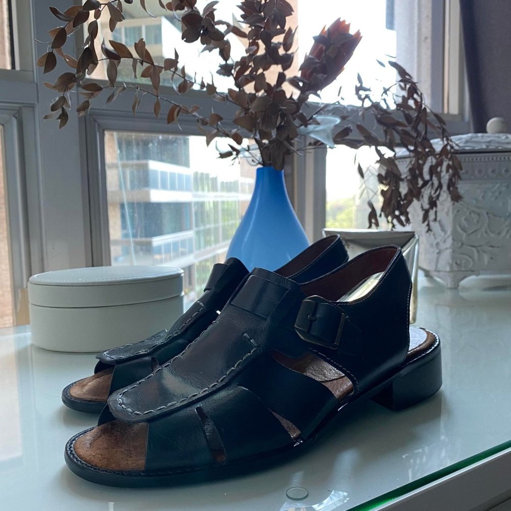 Vintage Leather Fisherman Sandals